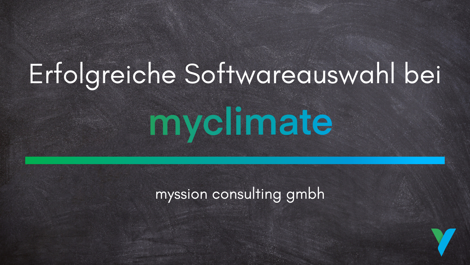 Softwareauswahl bei myclimate